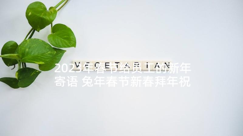 2023年春节给员工的新年寄语 兔年春节新春拜年祝福语(优质5篇)