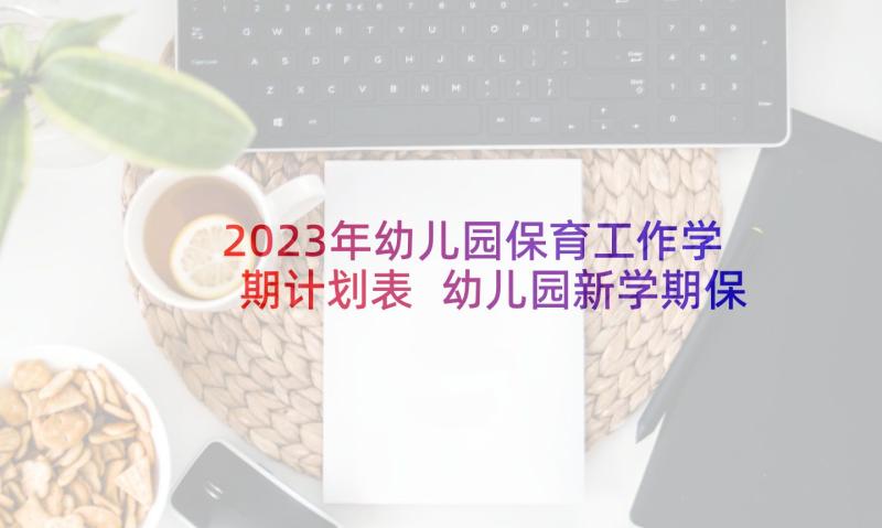 2023年幼儿园保育工作学期计划表 幼儿园新学期保育员工作计划(实用8篇)