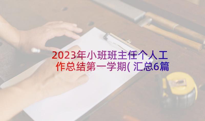 2023年小班班主任个人工作总结第一学期(汇总6篇)