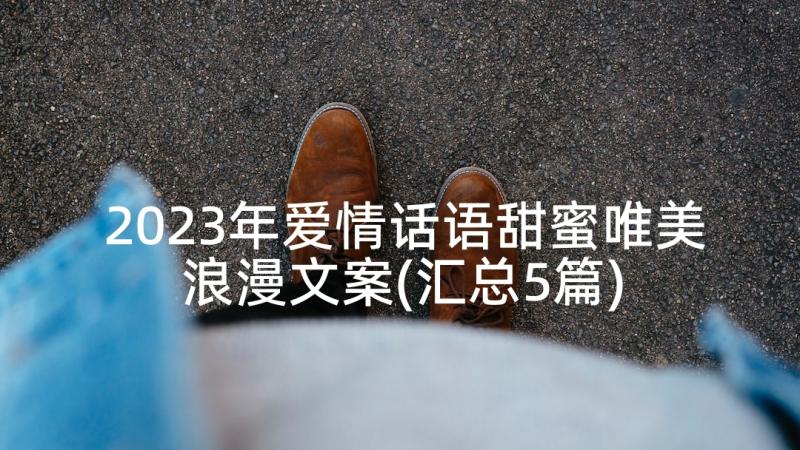 2023年爱情话语甜蜜唯美浪漫文案(汇总5篇)