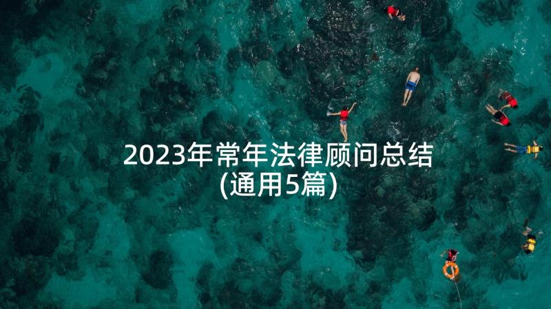 2023年常年法律顾问总结(通用5篇)