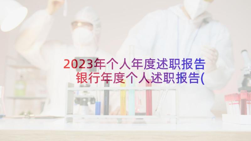 2023年个人年度述职报告 银行年度个人述职报告(实用7篇)