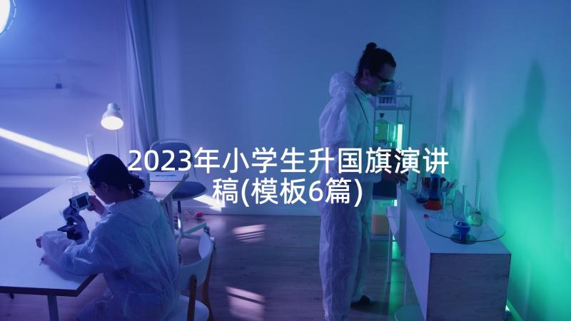 2023年小学生升国旗演讲稿(模板6篇)