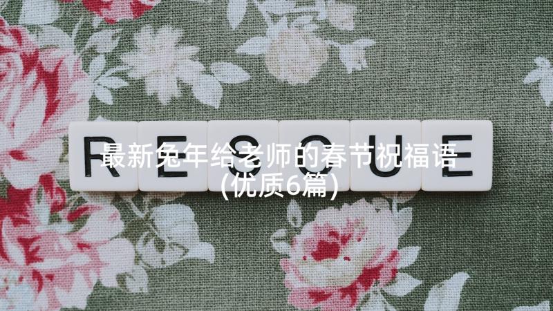 最新兔年给老师的春节祝福语(优质6篇)