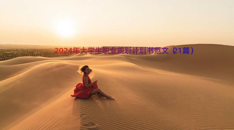 2024年大学生职业规划计划书范文（21篇）