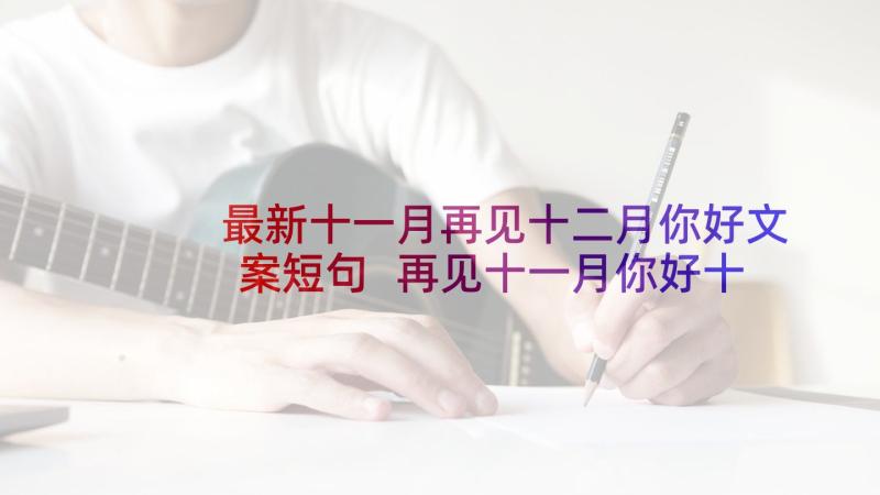 最新十一月再见十二月你好文案短句 再见十一月你好十二月句子文案(实用10篇)