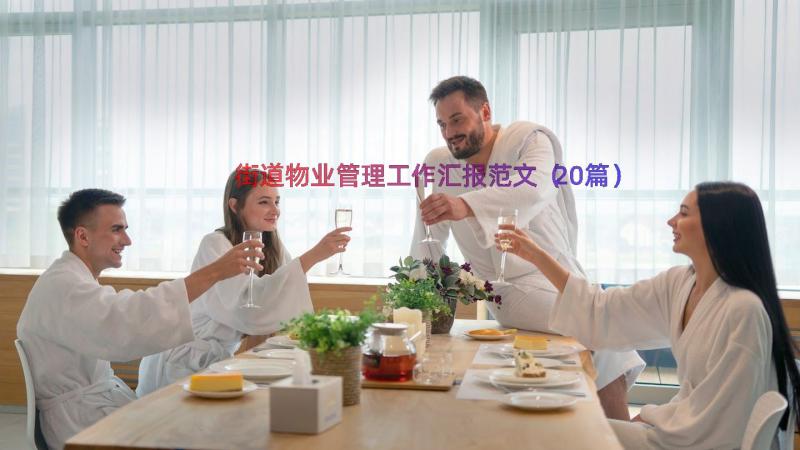 街道物业管理工作汇报范文（20篇）