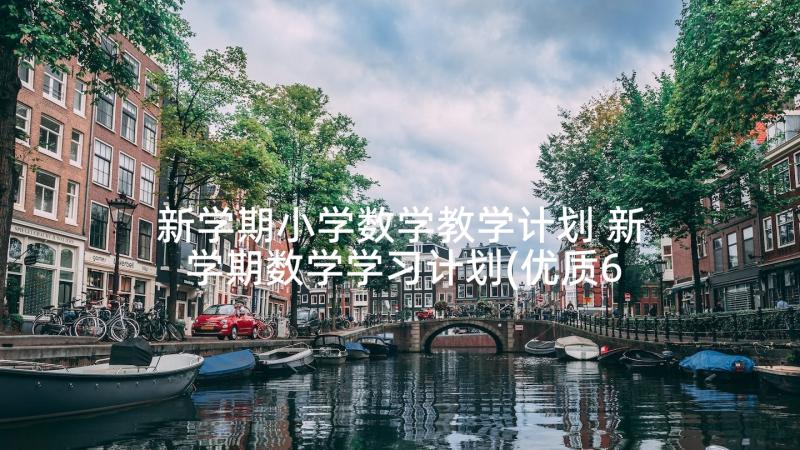 新学期小学数学教学计划 新学期数学学习计划(优质6篇)