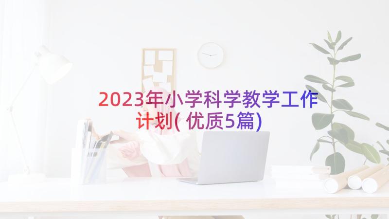 2023年小学科学教学工作计划(优质5篇)