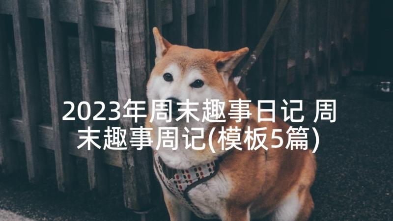 2023年周末趣事日记 周末趣事周记(模板5篇)