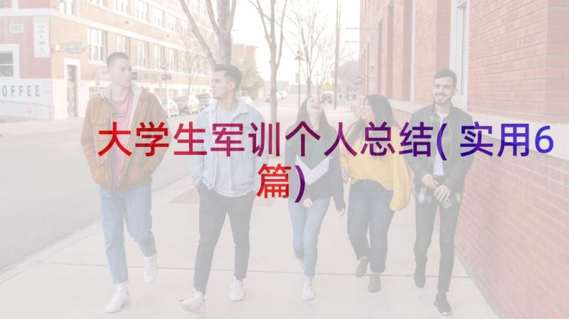 大学生军训个人总结(实用6篇)