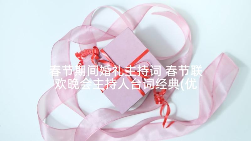 春节期间婚礼主持词 春节联欢晚会主持人台词经典(优质5篇)