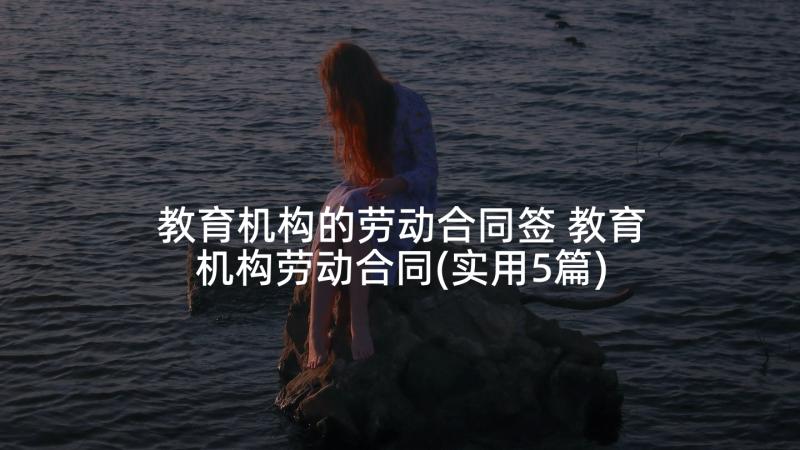 教育机构的劳动合同签 教育机构劳动合同(实用5篇)