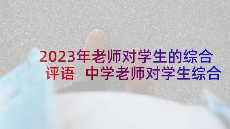 2023年老师对学生的综合评语 中学老师对学生综合评语(优秀6篇)