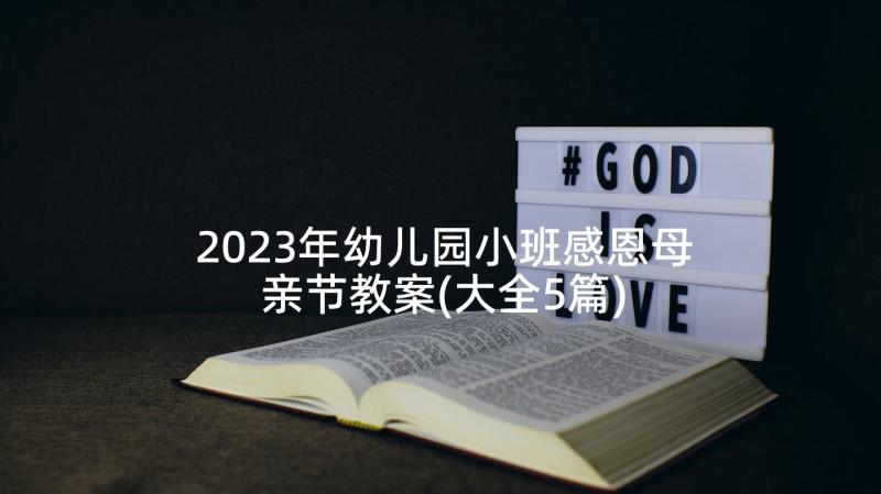 2023年幼儿园小班感恩母亲节教案(大全5篇)