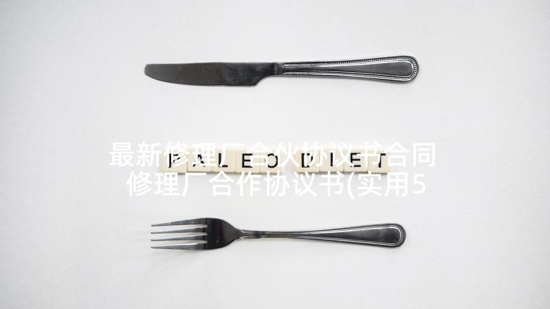 最新修理厂合伙协议书合同 修理厂合作协议书(实用5篇)