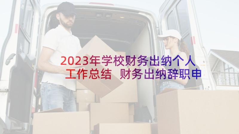 2023年学校财务出纳个人工作总结 财务出纳辞职申请书(模板9篇)