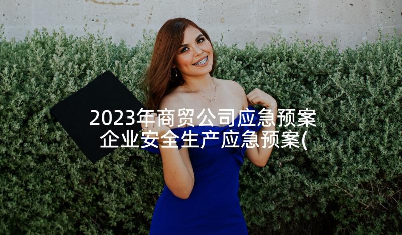 2023年商贸公司应急预案 企业安全生产应急预案(通用5篇)