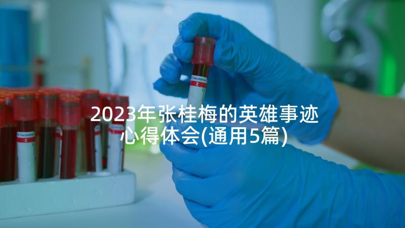 2023年张桂梅的英雄事迹心得体会(通用5篇)