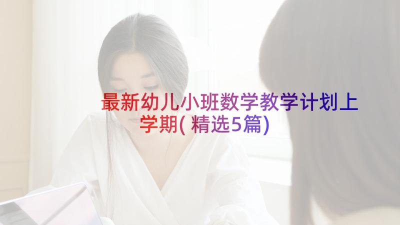 最新幼儿小班数学教学计划上学期(精选5篇)