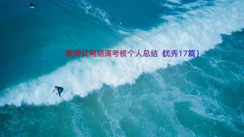 教师试用期满考核个人总结（优秀17篇）