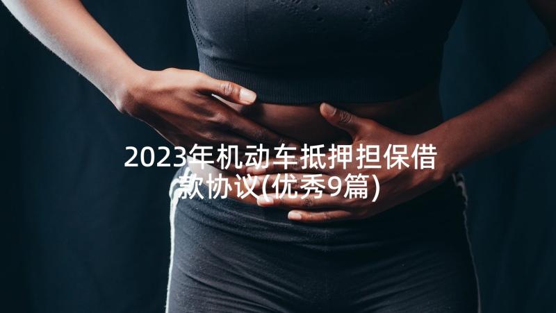 2023年机动车抵押担保借款协议(优秀9篇)