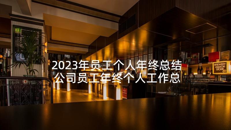 2023年员工个人年终总结 公司员工年终个人工作总结集锦(精选7篇)