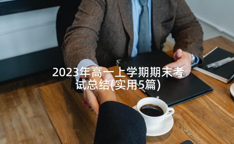 2023年高一上学期期末考试总结(实用5篇)