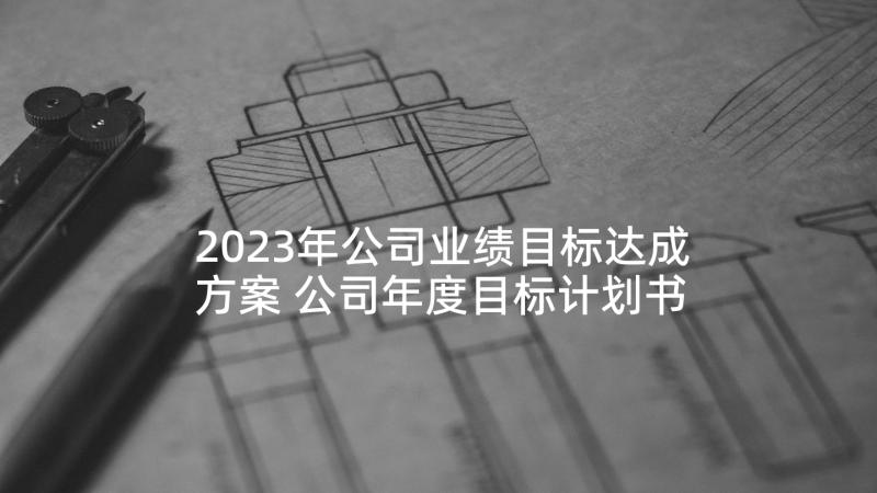 2023年公司业绩目标达成方案 公司年度目标计划书(通用5篇)