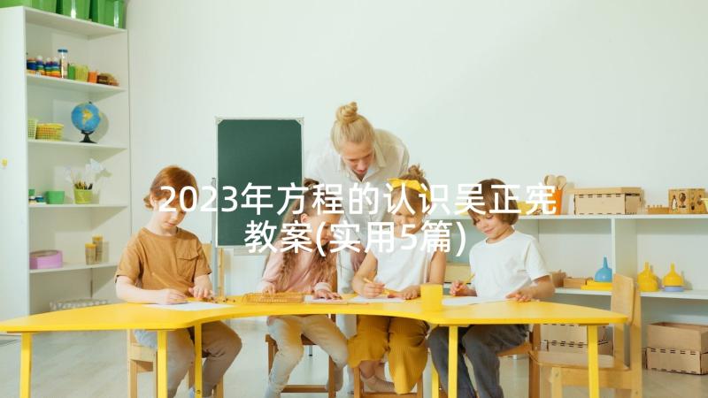 2023年方程的认识吴正宪教案(实用5篇)