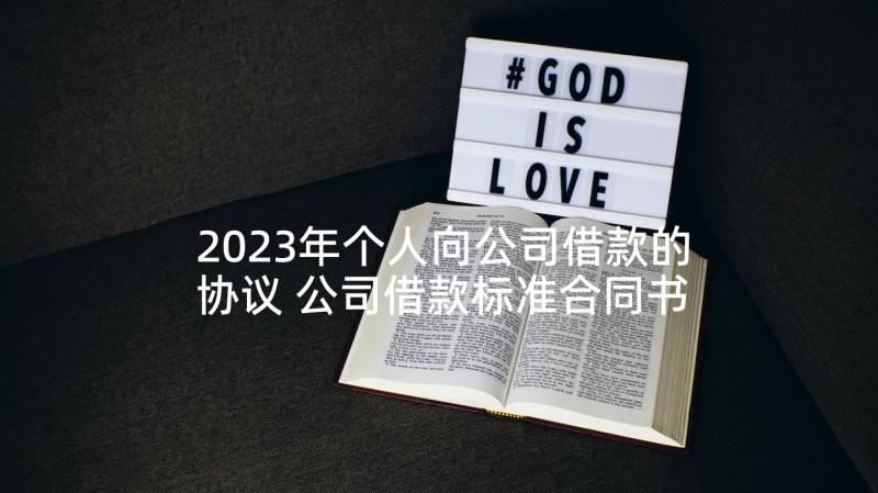 2023年个人向公司借款的协议 公司借款标准合同书(汇总5篇)