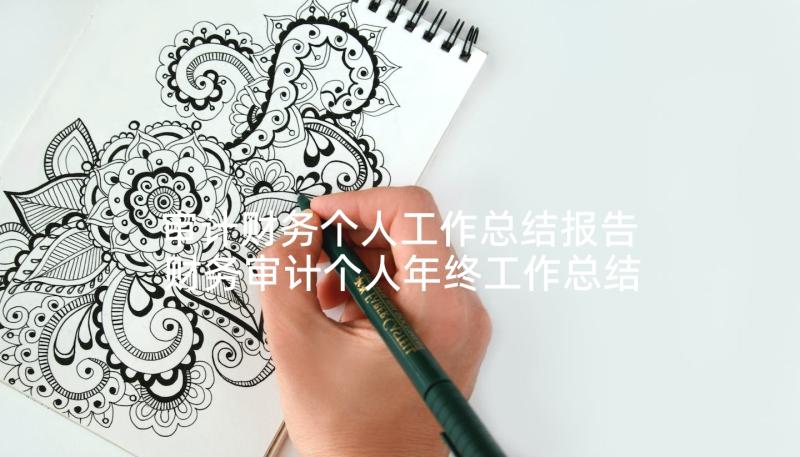 审计财务个人工作总结报告 财务审计个人年终工作总结(优质5篇)