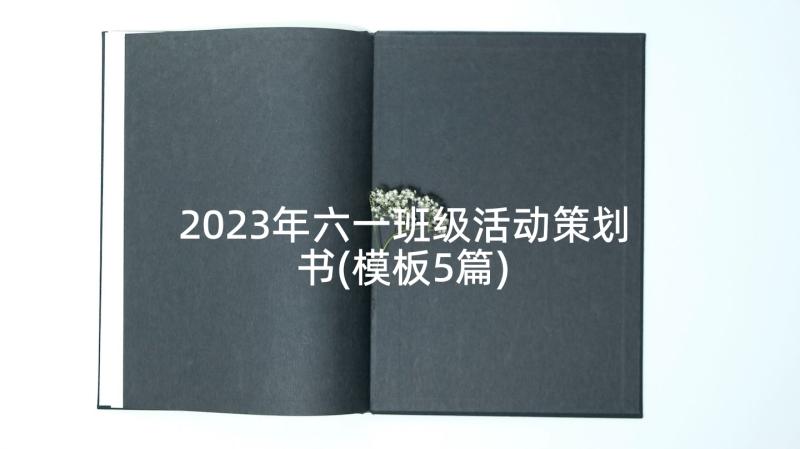 2023年六一班级活动策划书(模板5篇)