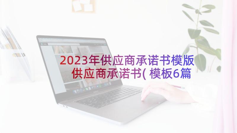 2023年供应商承诺书模版 供应商承诺书(模板6篇)