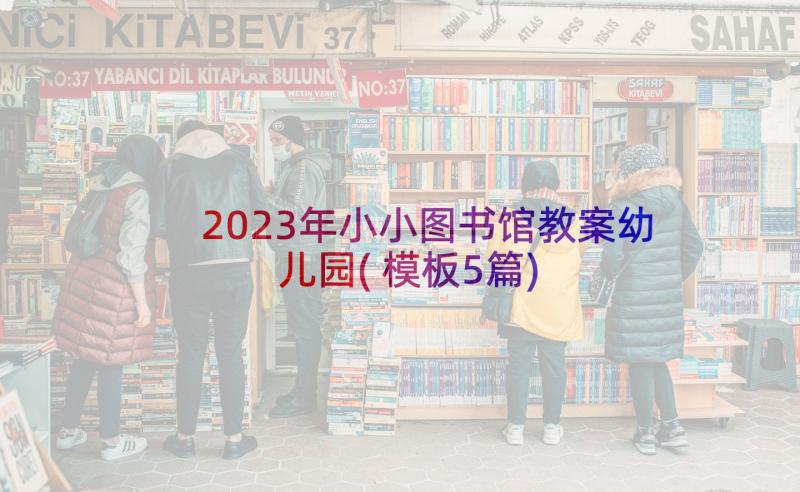 2023年小小图书馆教案幼儿园(模板5篇)