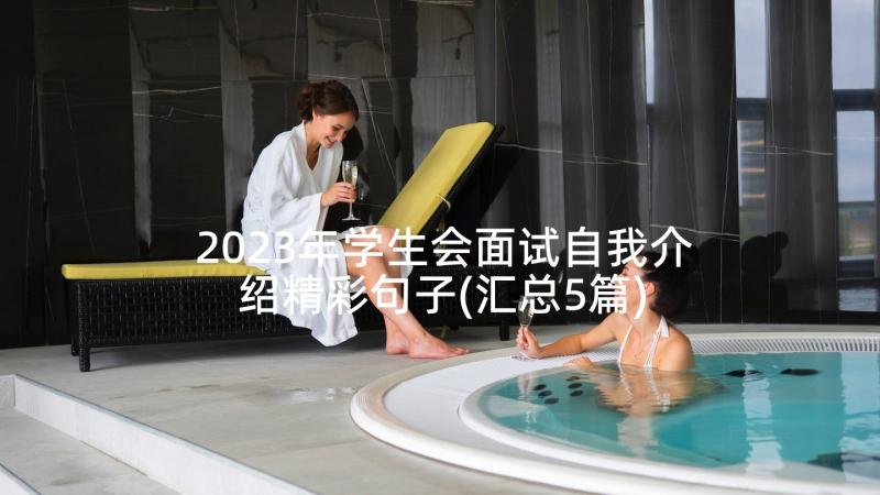 2023年学生会面试自我介绍精彩句子(汇总5篇)