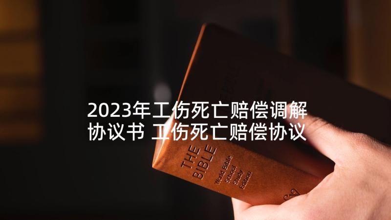 2023年工伤死亡赔偿调解协议书 工伤死亡赔偿协议书(优秀6篇)