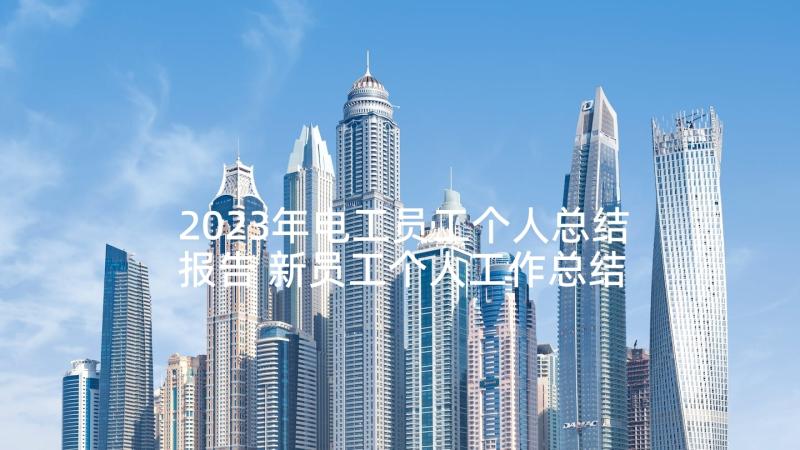 2023年电工员工个人总结报告 新员工个人工作总结(实用8篇)