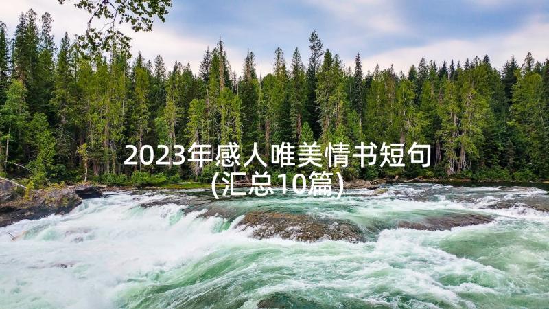 2023年感人唯美情书短句(汇总10篇)