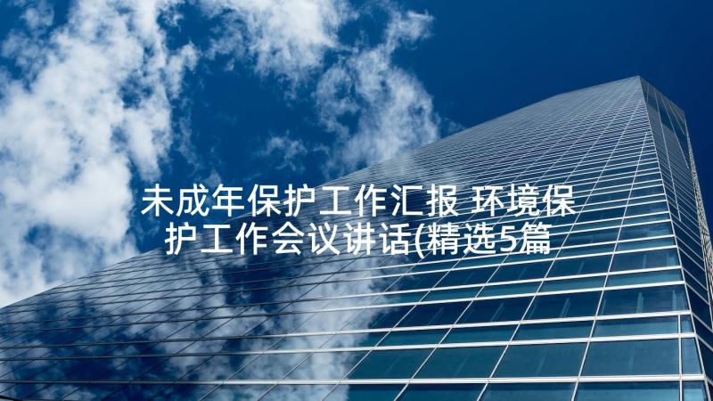 未成年保护工作汇报 环境保护工作会议讲话(精选5篇)