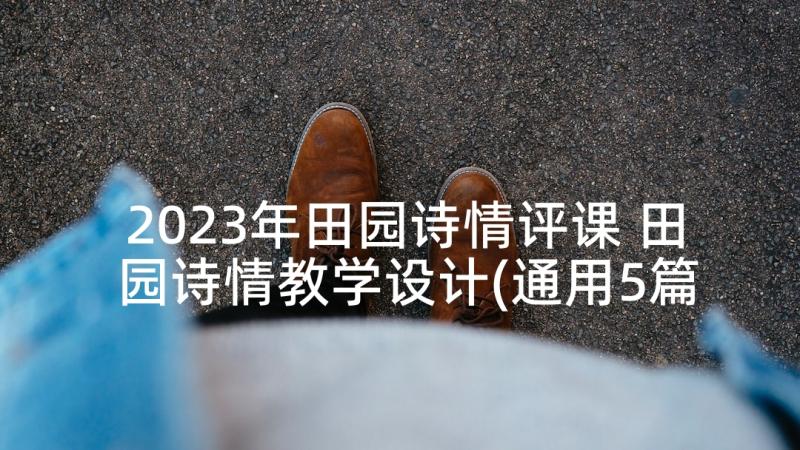 2023年田园诗情评课 田园诗情教学设计(通用5篇)