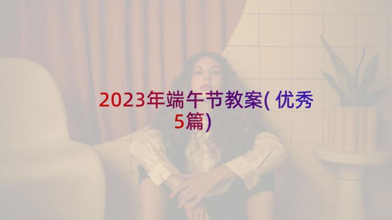 2023年端午节教案(优秀5篇)