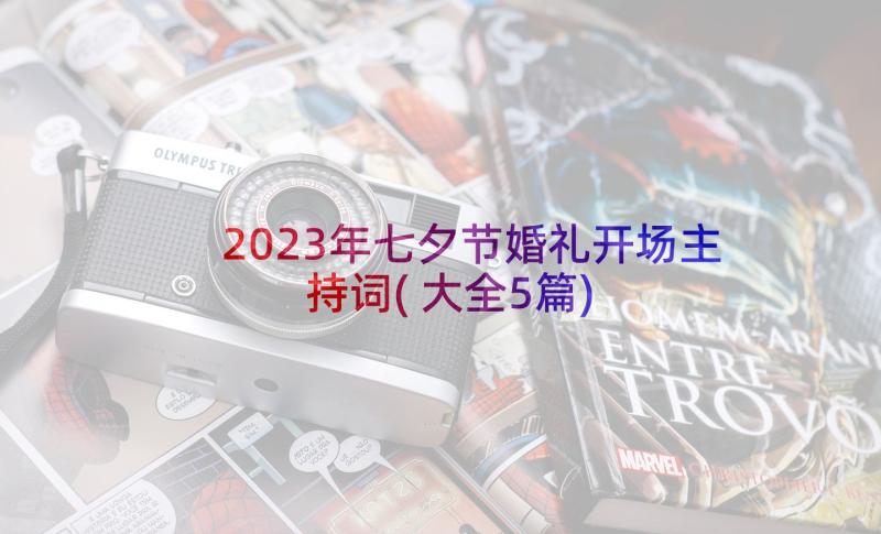 2023年七夕节婚礼开场主持词(大全5篇)