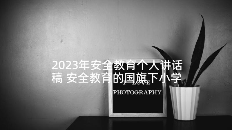 2023年安全教育个人讲话稿 安全教育的国旗下小学生讲话稿个人(优秀5篇)