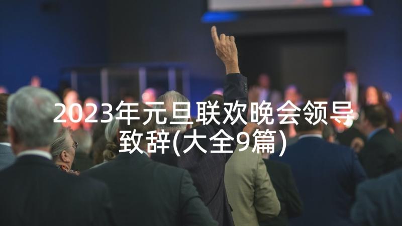 2023年元旦联欢晚会领导致辞(大全9篇)