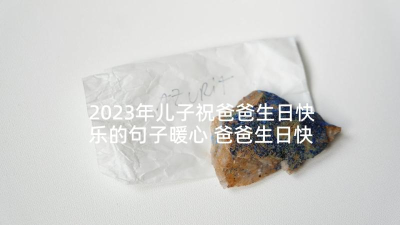 2023年儿子祝爸爸生日快乐的句子暖心 爸爸生日快乐祝福语(优质6篇)