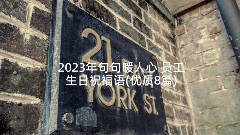 2023年句句暖人心 员工生日祝福语(优质8篇)