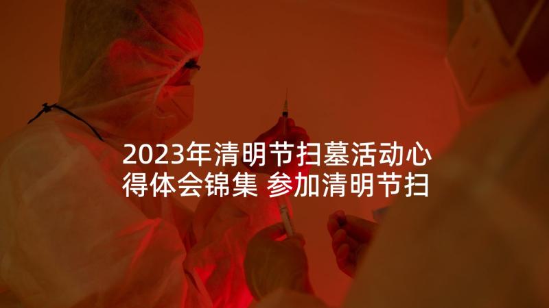 2023年清明节扫墓活动心得体会锦集 参加清明节扫墓活动心得体会(通用5篇)