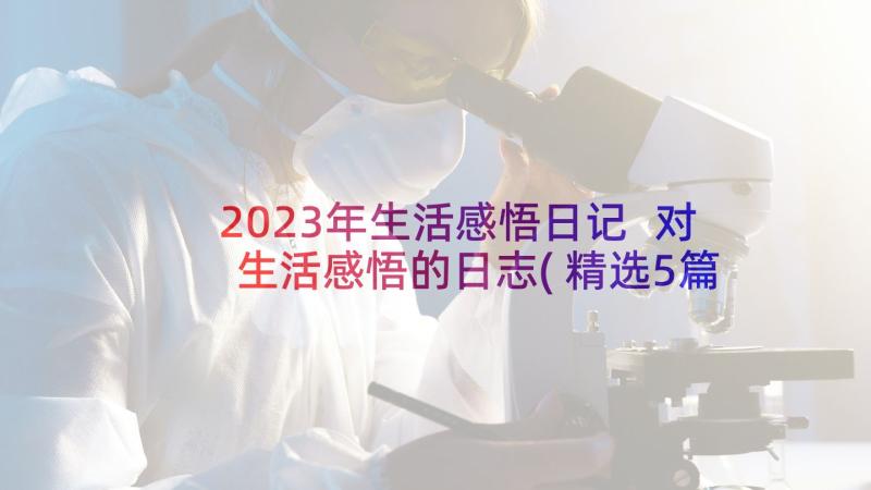 2023年生活感悟日记 对生活感悟的日志(精选5篇)