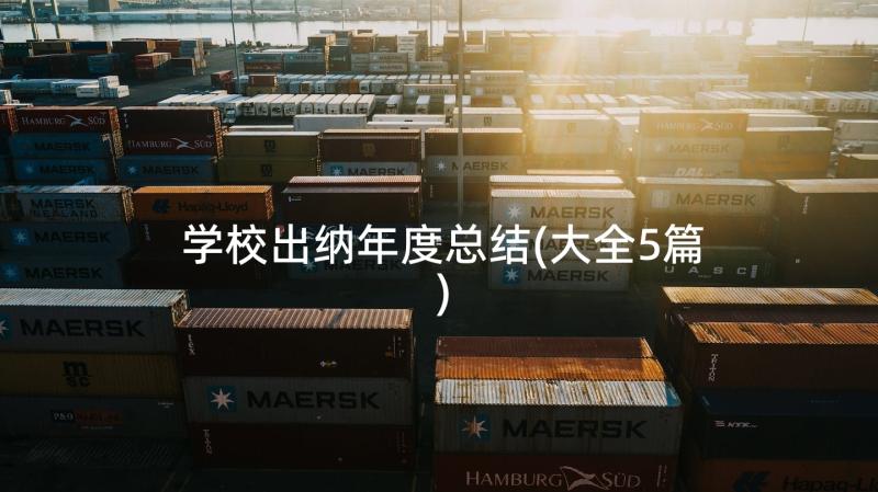 学校出纳年度总结(大全5篇)